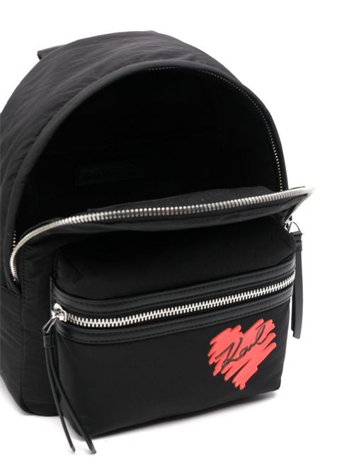Zaino donna nero in tessuto Karl Lagerfeld | A1W30425999